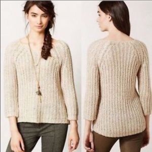 Anthropologie Knotted and knitted sweater small